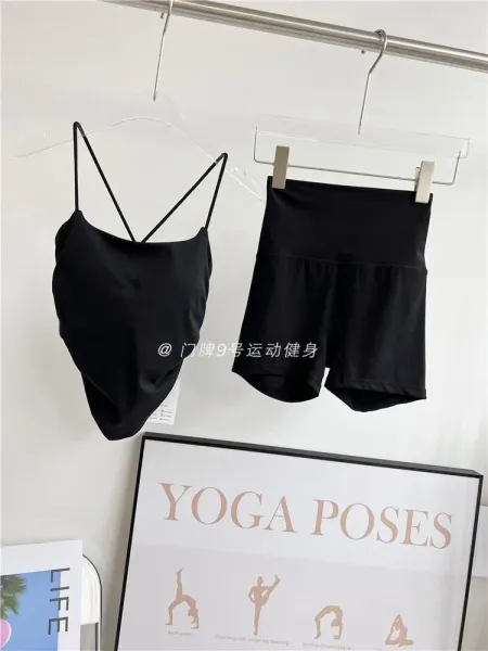 Design Cross-Back Satin Camisole Black Top Vest Top - 7