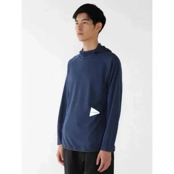 Design Hooded Long-Sleeve Top Black Hoodie - 6