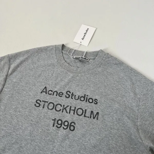 Acne Studios Stockholm 1996 Graphic T-Shirt Black and Gray - 25