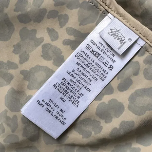 Stussy Leopard Print Hooded Windbreaker Jacket Outerwear - 33