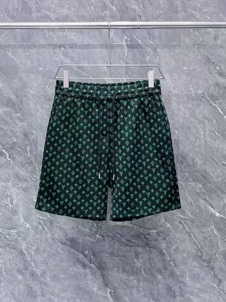 Louis Vuitton Monogram Virgil Abloh Green Shorts - 1