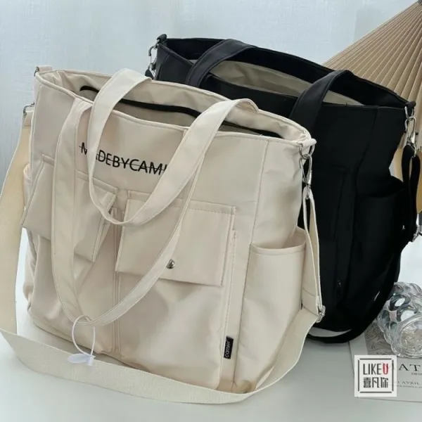 Design MADEBYCAMIER Utility Tote Bag in Dusty Blue Tote Bag - 22