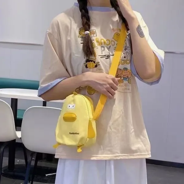 Design Fashiontoc Duck Mini Crossbody Bag Yellow Crossbody Bags - 1