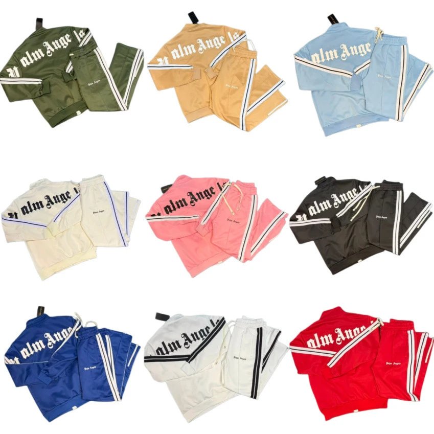 2026 Spring/ Fall New Double-Sided Printed Side Stripe Zip-Up Cardigan Jacket Coat Unisex Long Pants Set