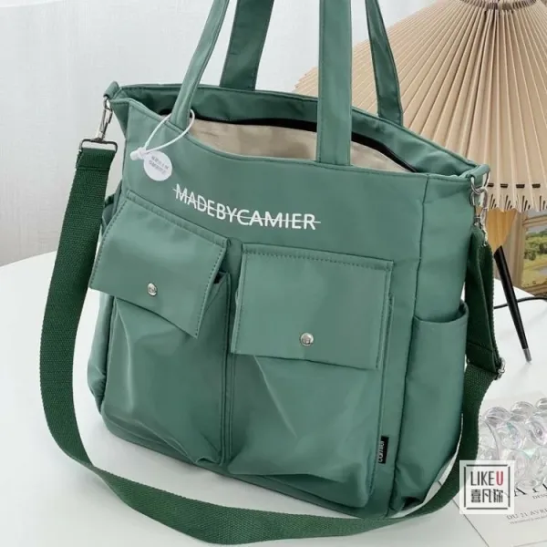 Design MADEBYCAMIER Utility Tote Bag in Dusty Blue Tote Bag - 38