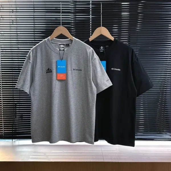 Design Columbia x atmos Collaboration Logo Back Print T-Shirt Gray T-Shirts - 17