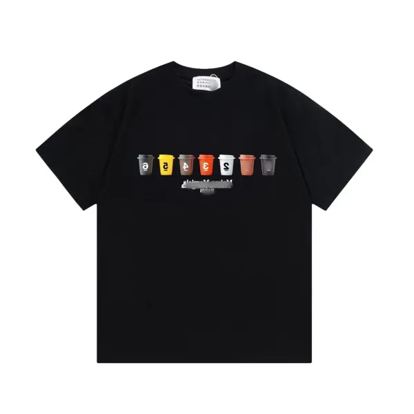 Maison Margiela Coffee Cup Graphic T-Shirt Black - 1