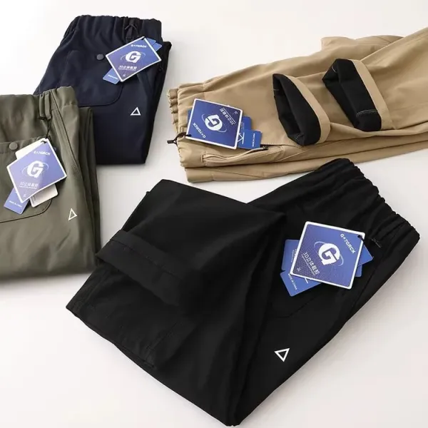 Design Clothing Warehouse Outdoor Navy Pants - 13