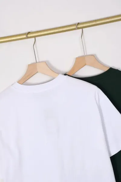 Fred Perry Heritage Logo Oval Print T-Shirt Forest Green - 6