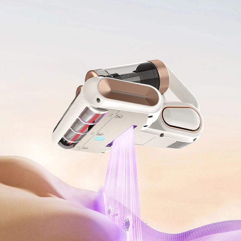 Cordless Mite Remover LP-018 White Rose Gold Compact Vacuum