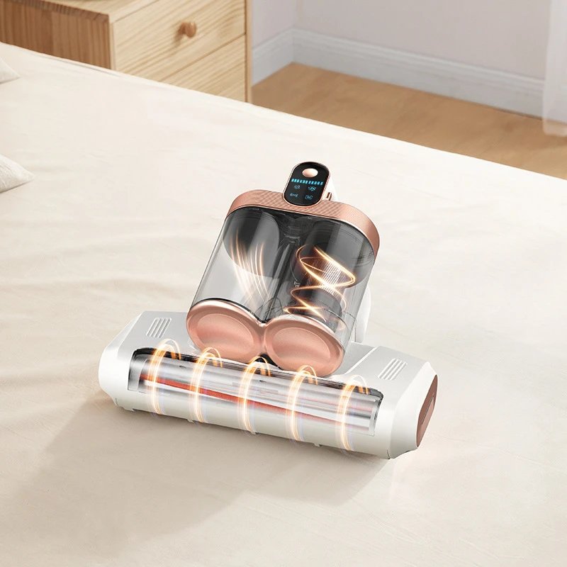 Cordless Mite Remover LP-018 White Rose Gold Compact Vacuum