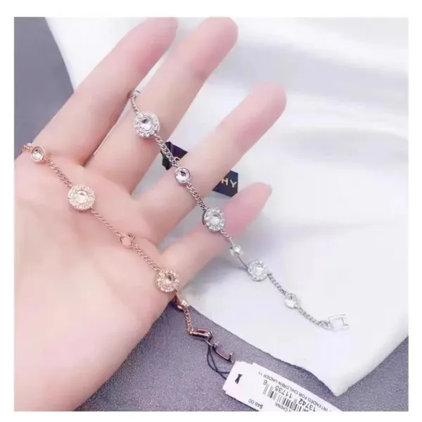Givenchy Crystal-Embellished Chain Bracelet Silver Jewelry - 10