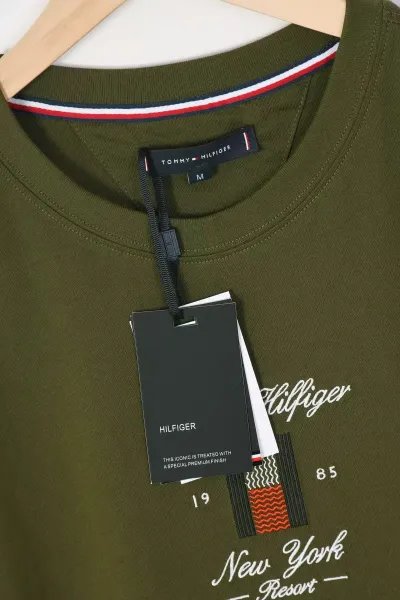 Tommy Hilfiger New York Resort Olive Green T-Shirt - 8