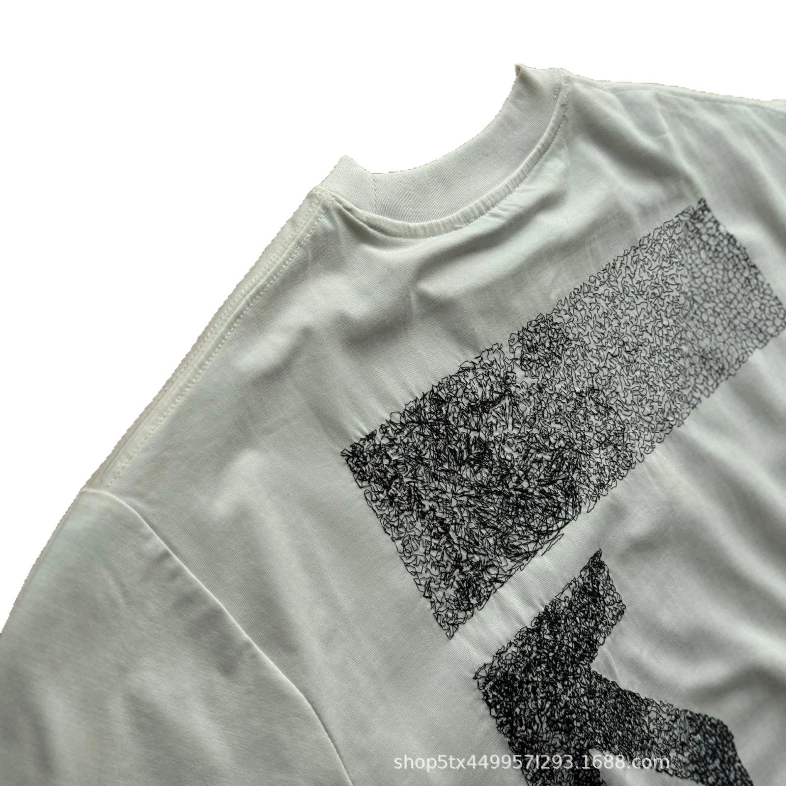 Plain White Cotton Crewneck Pocket T-Shirt