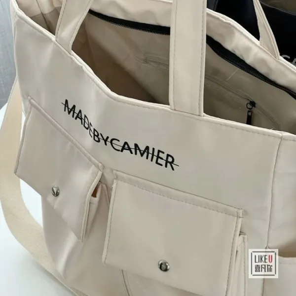 Design MADEBYCAMIER Utility Tote Bag in Dusty Blue Tote Bag - 21
