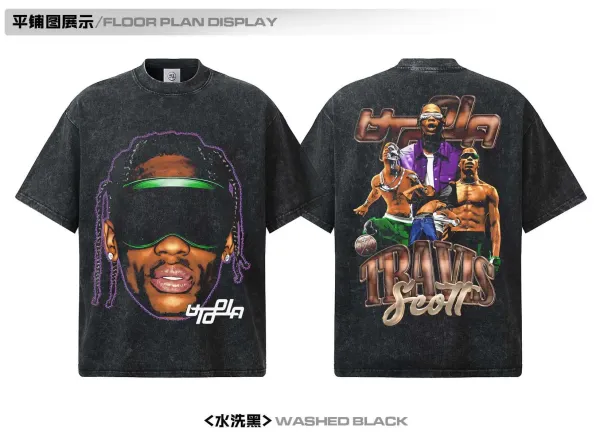 Travis Scott Cactus Jack Graphic T-Shirt Burgundy - 11