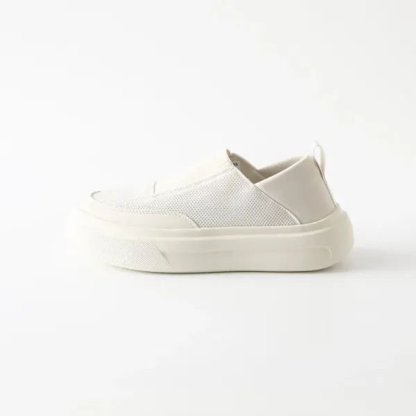 Design Slip-On Platform Sneakers Beige - 10