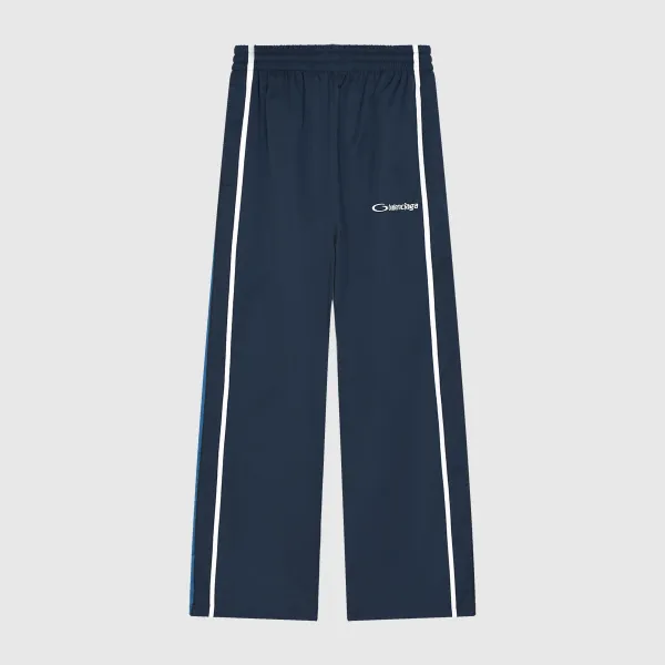 Balenciaga Track Pants Navy with White Stripes Sweatpants - 1