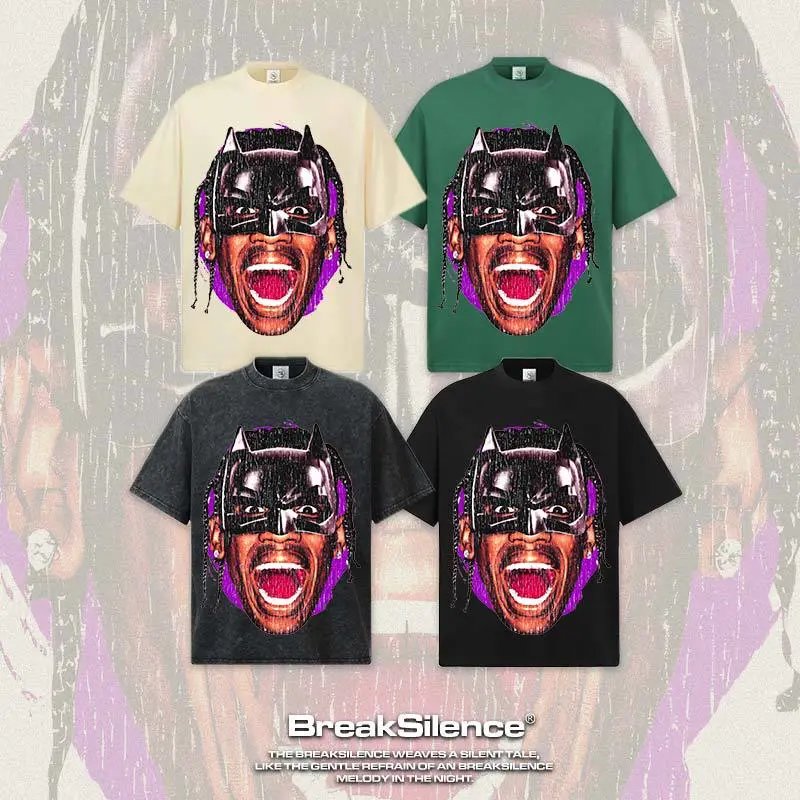 BreakSilence Travis Scott Graphic Print Cotton T-Shirt