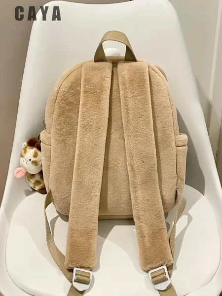 Design Dessert Bear Plush Mini Backpack Beige Mini Backpack - 9