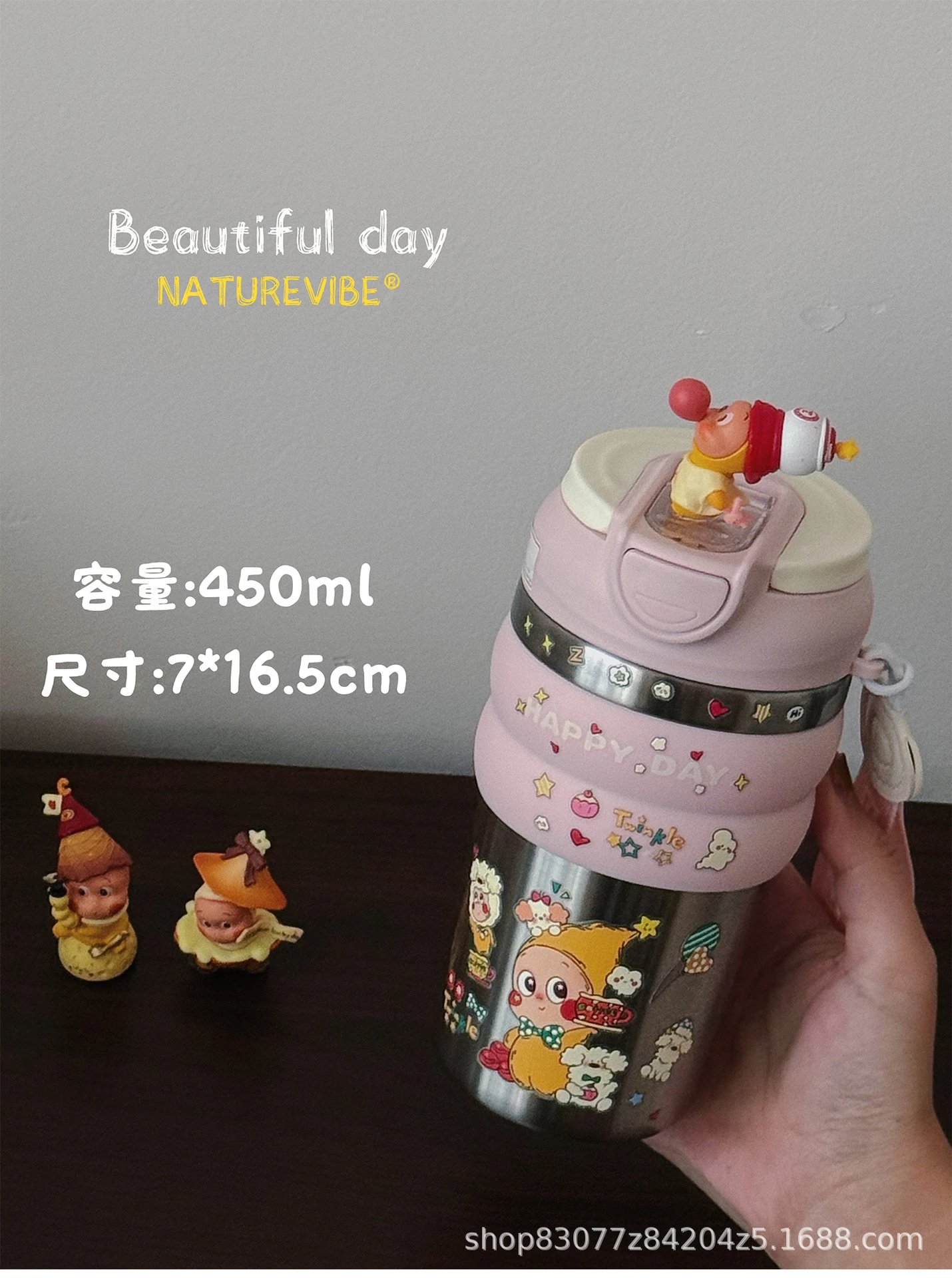 Design Twinkle x Custom Character Insulated Water Bottle Multicolor Electronics - 8