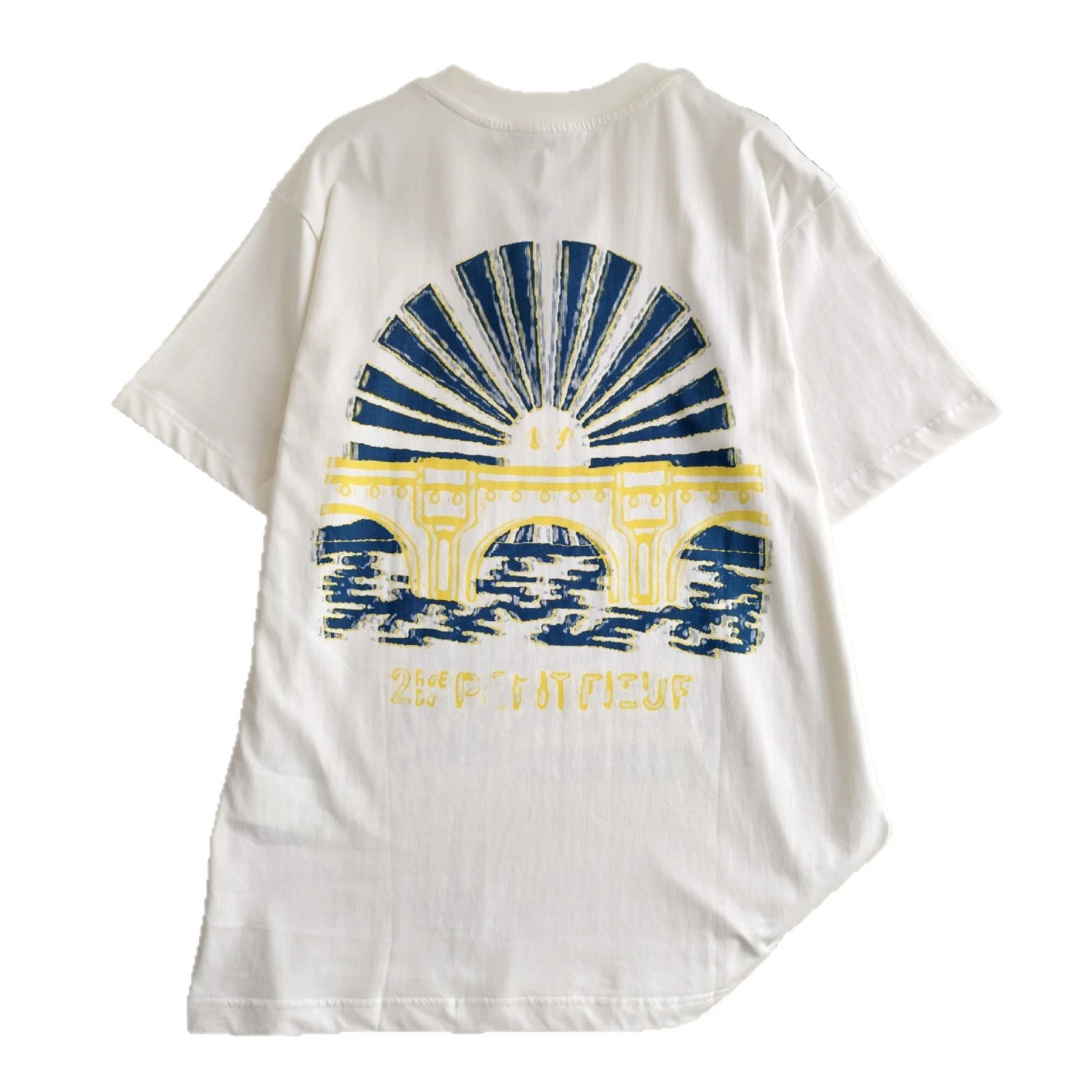 Off-White Graphic Print Cream Oversized T-Shirt