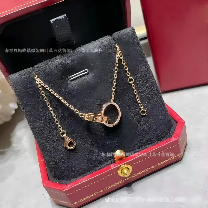 Cartier Love Necklace Rose Gold with Black Onyx Pendant Jewelry