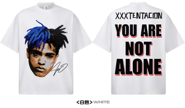 Design XXXtentacion You Are Not Alone Acid Wash T-Shirt T-Shirts - 13