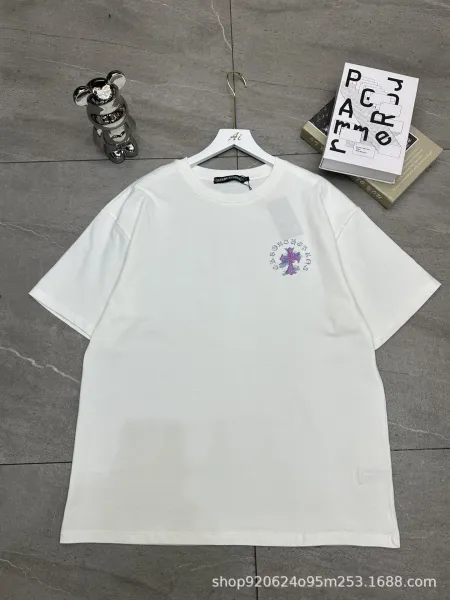 Chrome Hearts Cross Logo Embroidered T-Shirt White and Black - 4