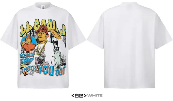 Design Lil' Cease 'Mama Said Knock You Out' Graphic T-Shirt Black - 13
