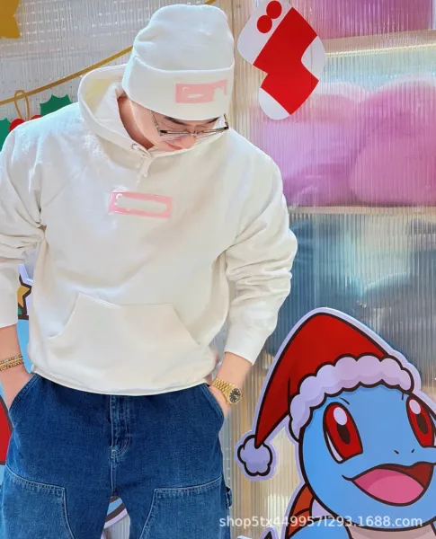 Design Box Logo Hoodie Pink Hoodie - 21