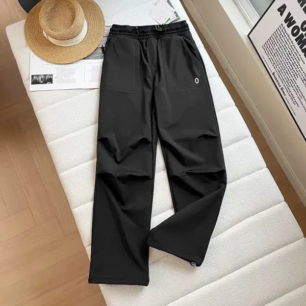 Design Utility Cargo Pants in Beige, Purple, Blue, Gray, and Black - 14