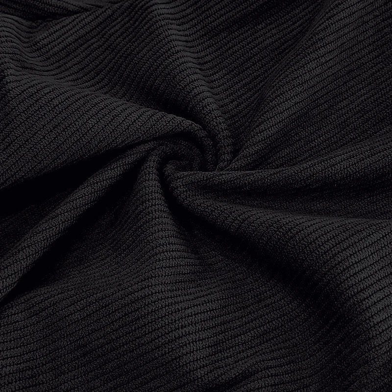 Design Corduroy Track Pants Black with White Stripes Sweatpants - 22