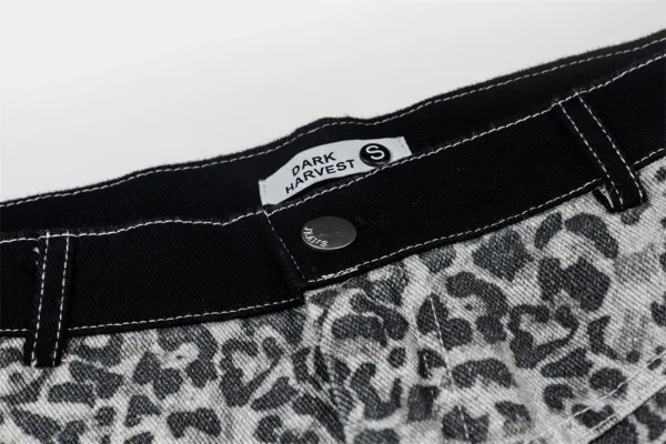 Design Dark Harvest Leopard Print Wide-Leg Shorts - 9