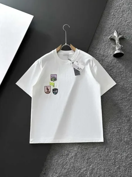 Dior Patchwork Logo White T-Shirt - 1