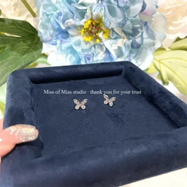 Design Floral Diamond Bangle Silver Bracelet Jewelry - 17