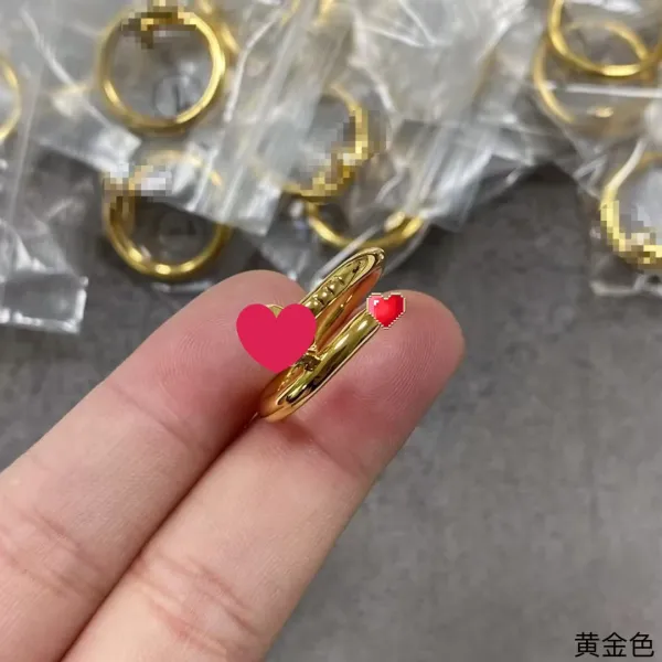 Design Minimalist Gold-Tone Double Band Ring Jewelry - 12