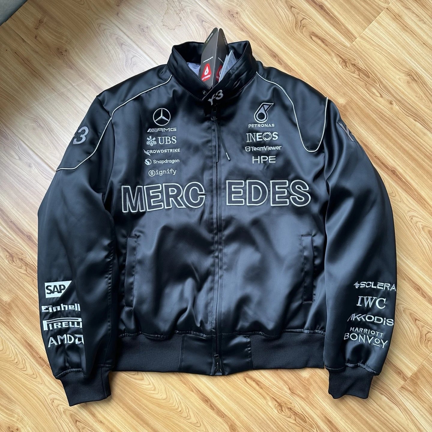 Adidas Y-3 Mercedes-AMG Petronas F1 Team Racing Jacket Black Outerwear - 7