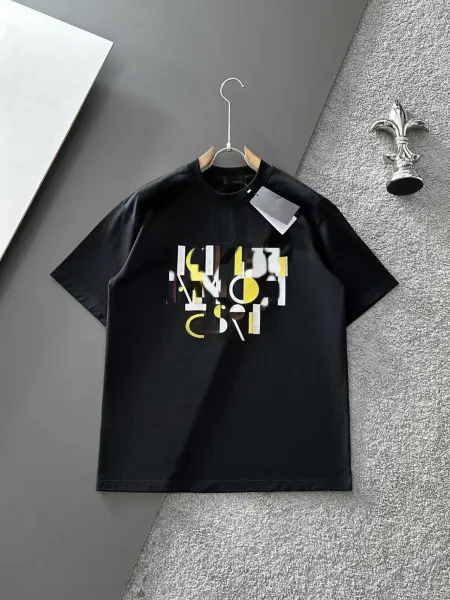Design Abstract Graphic Print Black T-Shirt - 1
