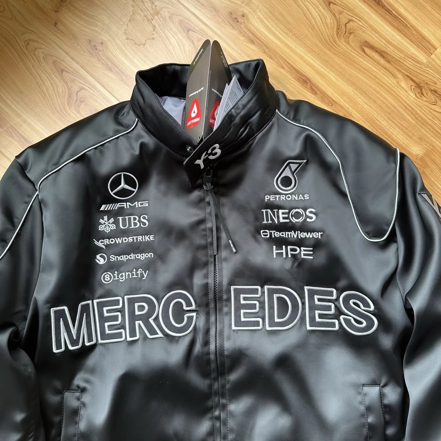 Adidas Y-3 Mercedes-AMG Petronas F1 Team Racing Jacket Black Outerwear - 9