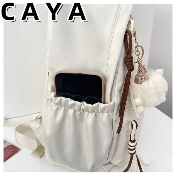 Design CAYA Cat Face Black Casual Backpack - 29