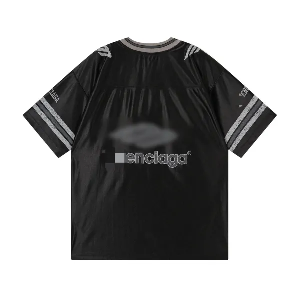 Design Enciaga Football Jersey Black Jersey - 5