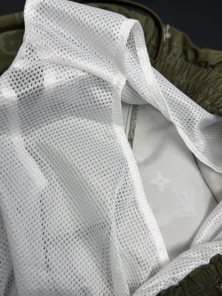 Louis Vuitton Monogram Silk Pajama Set Army Green - 14