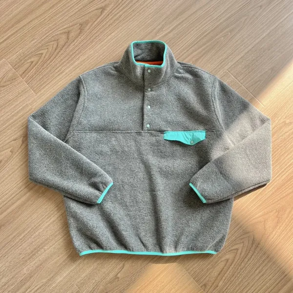 Patagonia Synchilla Snap-T Fleece Pullover Gray Tops - 27