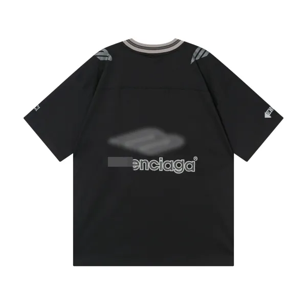 Design Enciaga Football Jersey Black Jersey - 11