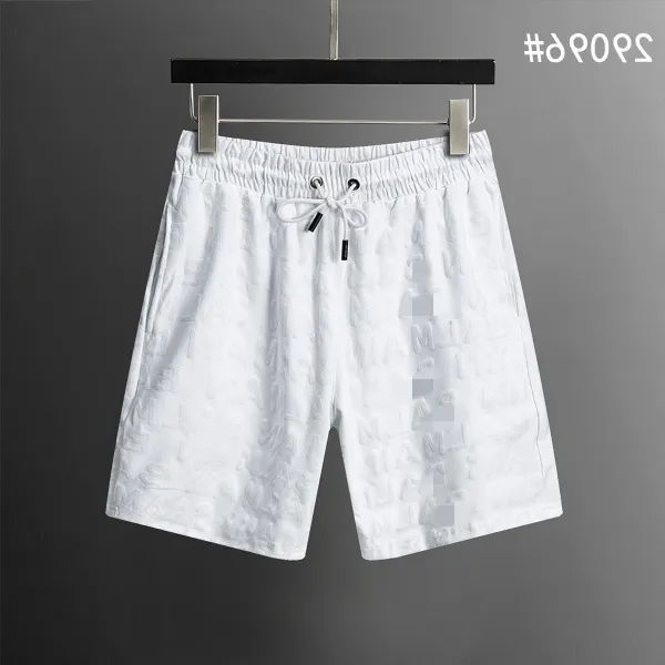 Balenciaga Logo-Embossed Drawstring Shorts White - 1