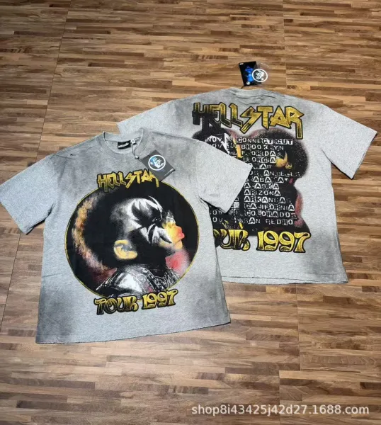 Hellstar Tour 1997 Graphic T-Shirt Gray - 1