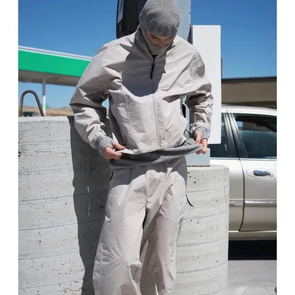 Design Goldwin 0# Windbreaker Jacket Gray Outerwear.windbreaker - 7