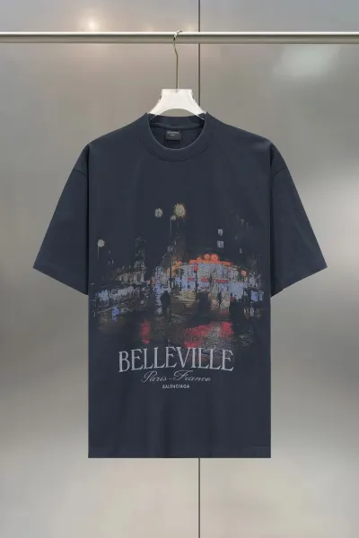 Balenciaga Security Tape Logo T-Shirt Black - 9