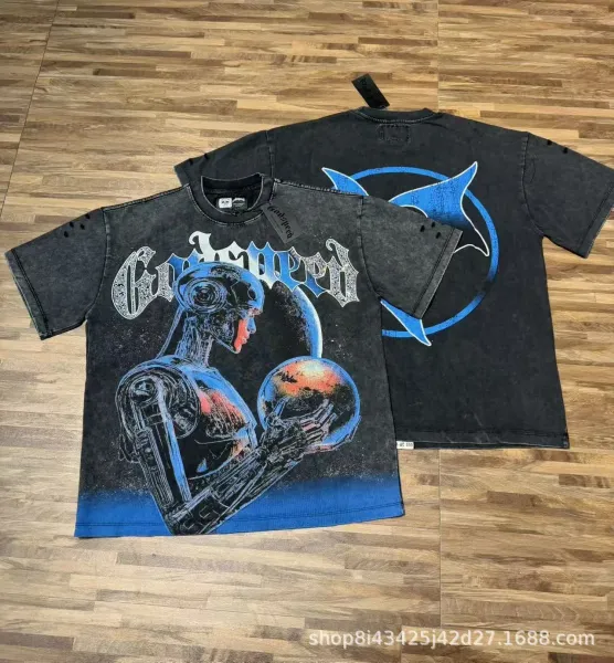 Godspeed You! Black Emperor x Streetwear Graphic Distressed T-Shirt - 1